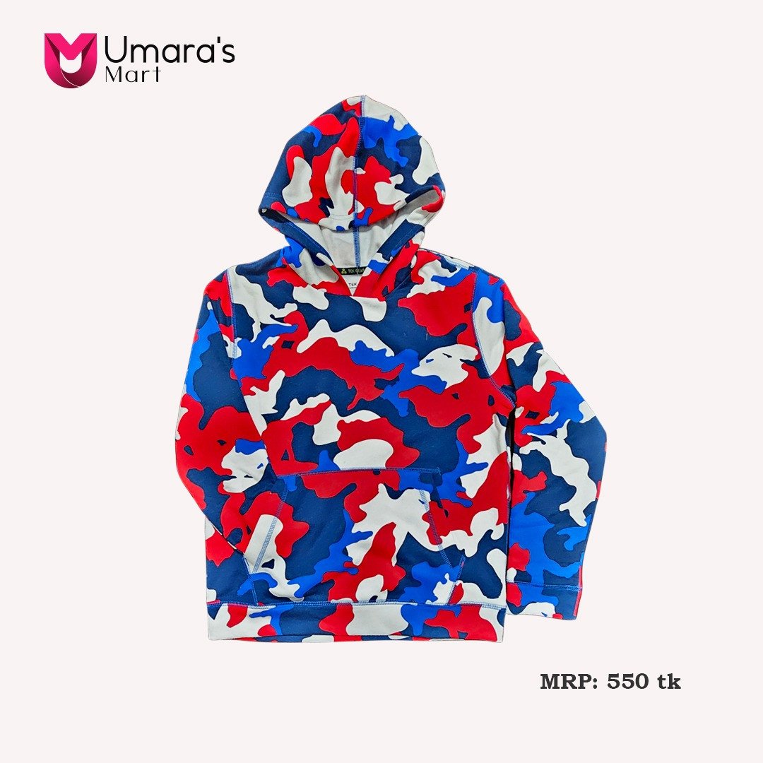 Multi Colour Hoodie For Boys- 04