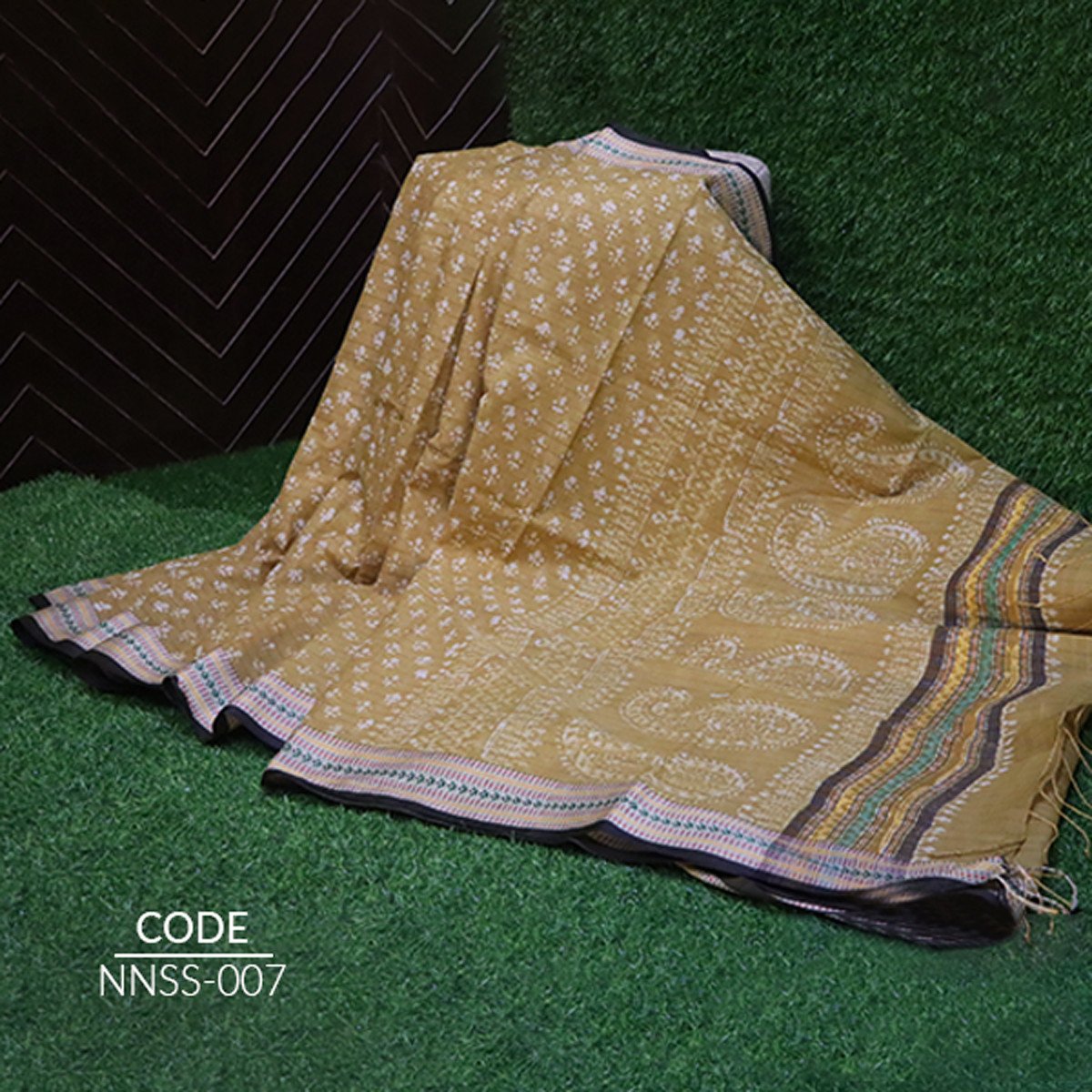 Natural dye silk saree NDSS007