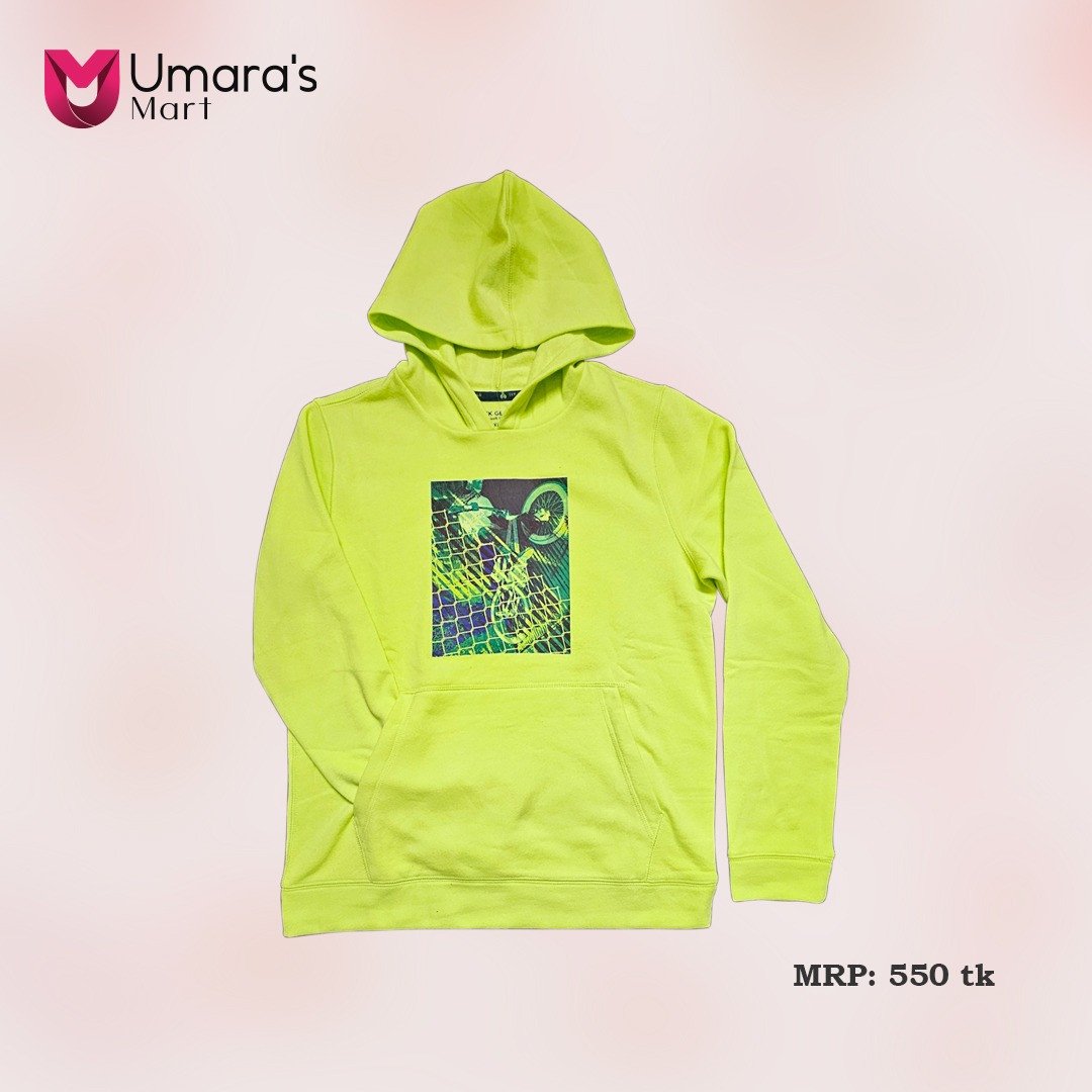 Single Colour Hoodie For Boys- 05