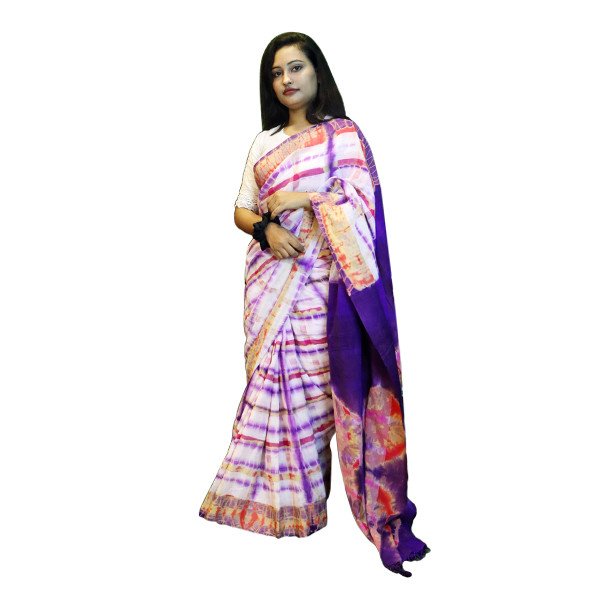 Khadi Cotton Saree - White